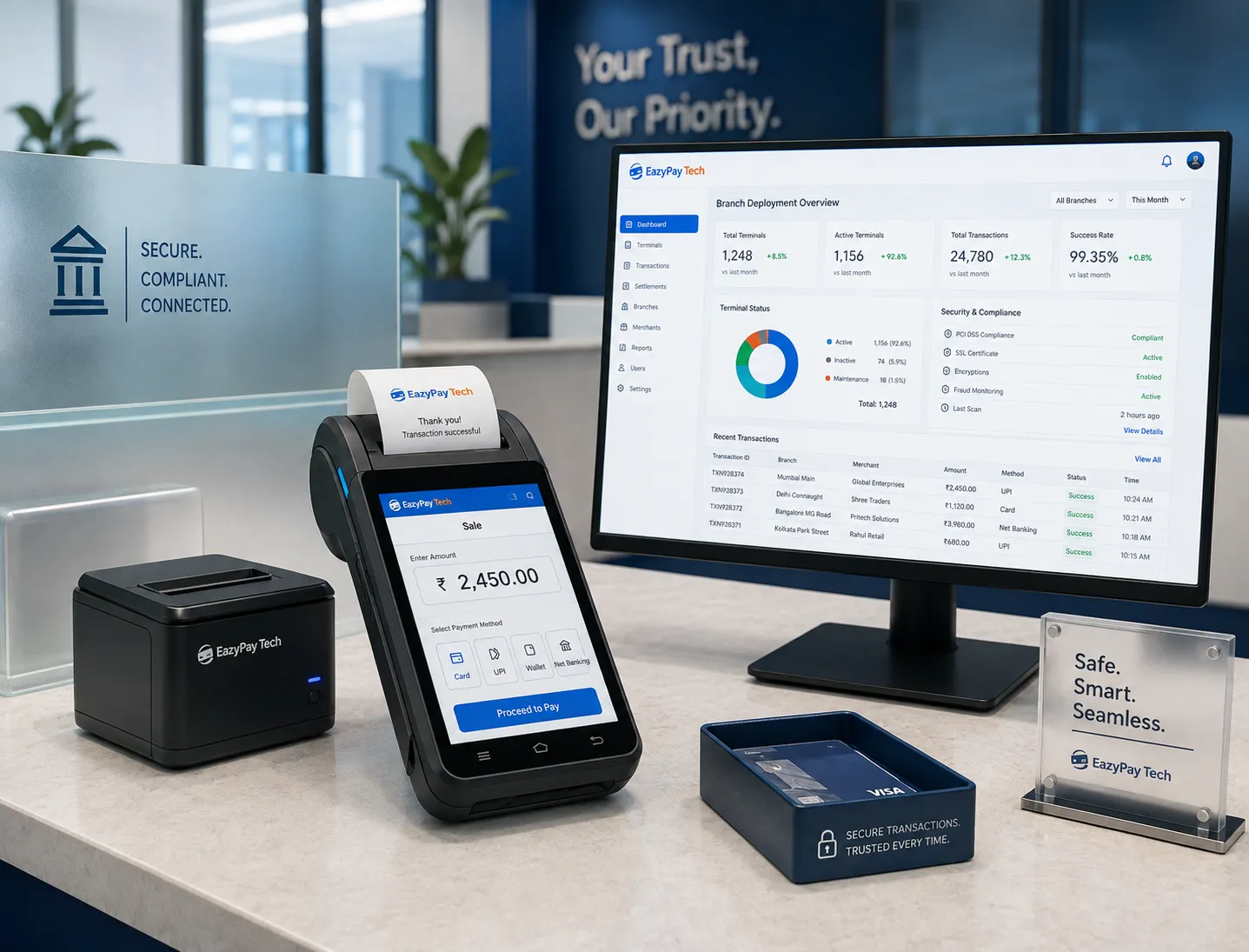 POS solutions for banks and financial institutions