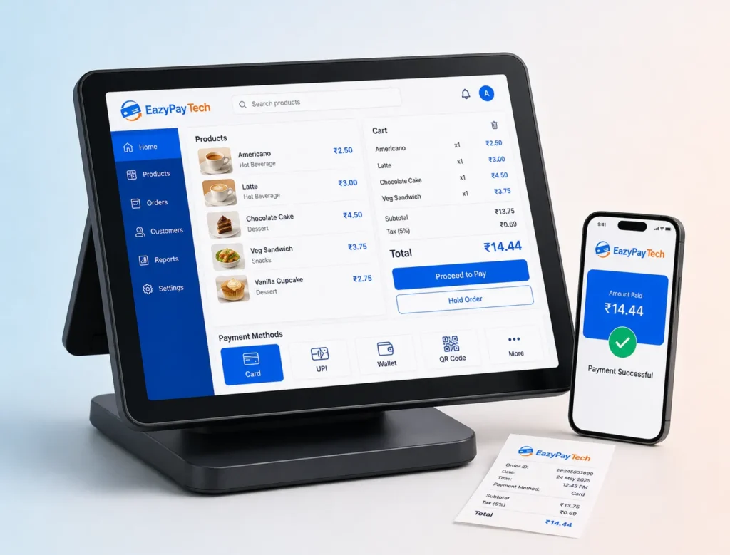 POS terminal application for digital payment processing