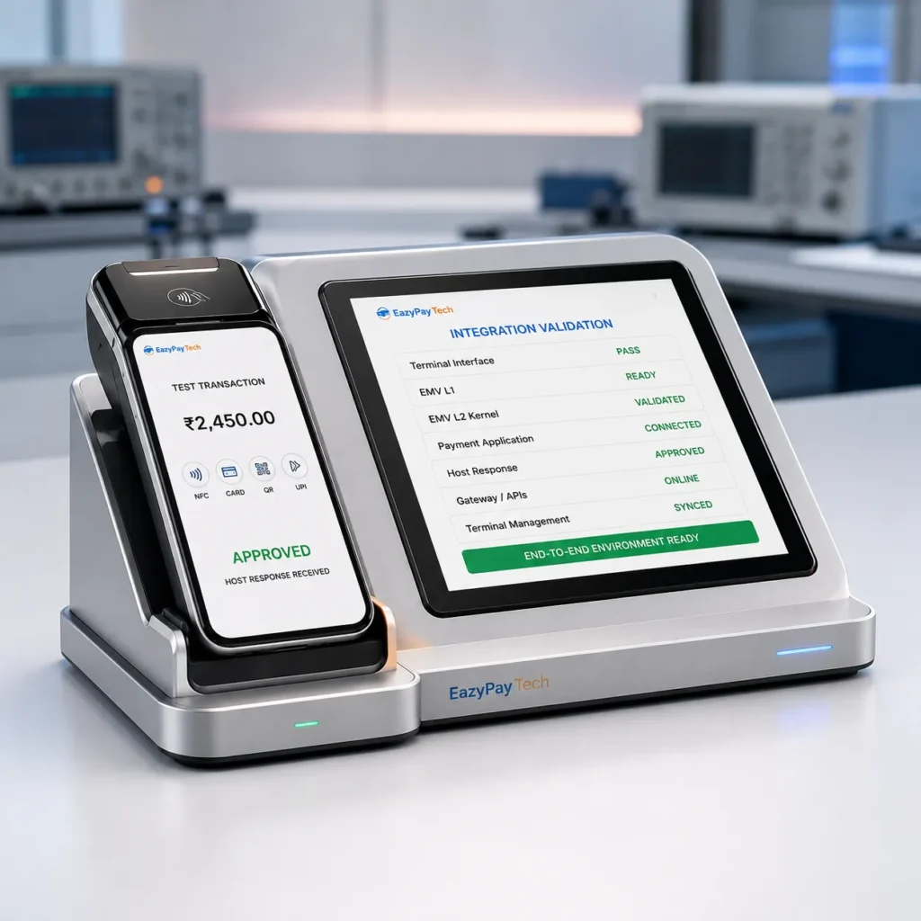 Payment terminal integration validation with EMV and host systems